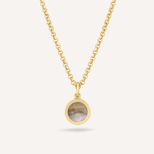 Mini Talamh Pendant - Recycled 9ct Gold