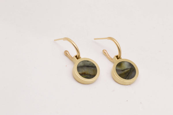 Talamh Drop Earrings - 9ct Recycled Gold