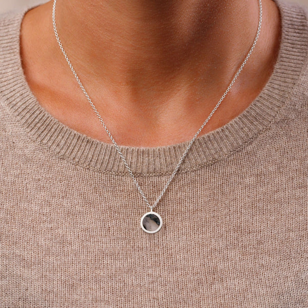 The Mini Ghrian Pendant Necklace - Recycled Silver
