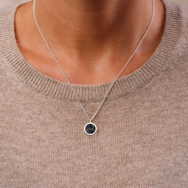 The Mini Ghrian Pendant Necklace - Recycled Silver